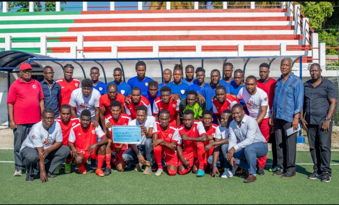 Football/ don : AJSL remet un beau chèque au Cavaly AS de Léogâne