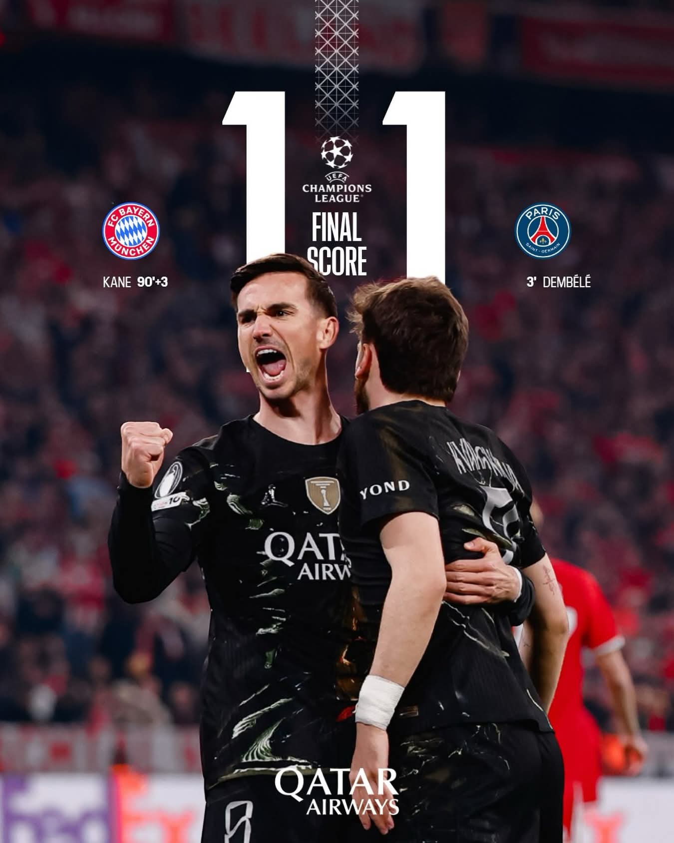Ligue des Champions: Un puissant Paris Saint-Germain renverse le Bayern Munich et file en finale
