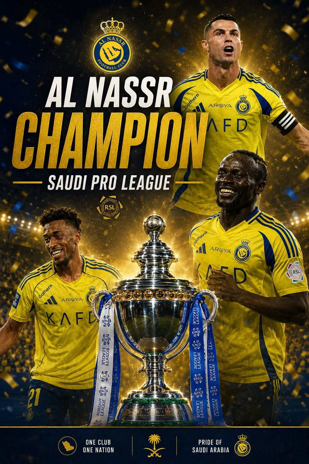 Saudi Pro: Cristiano Ronaldo et Al-Nassr sacrés champions après 7 ans