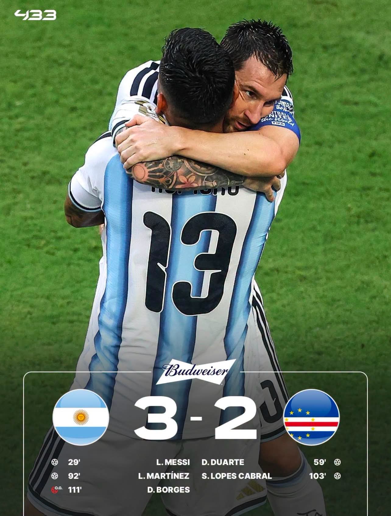 Coupe du monde 2026 : Tremblante, l’Argentine renverse le Cap-Vert