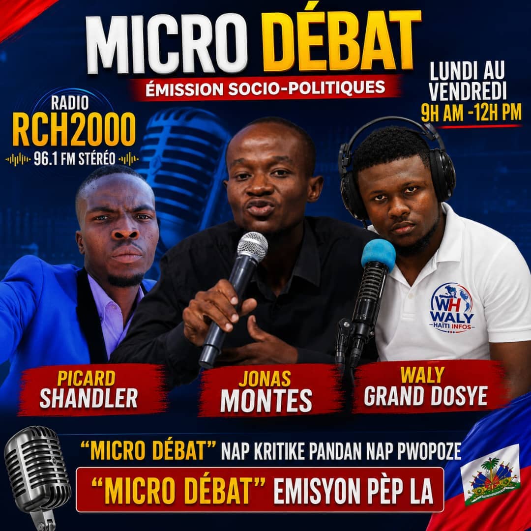 L’émission MICRO DÉBAT fera son grand retour sur les ondes de la RCH 2000